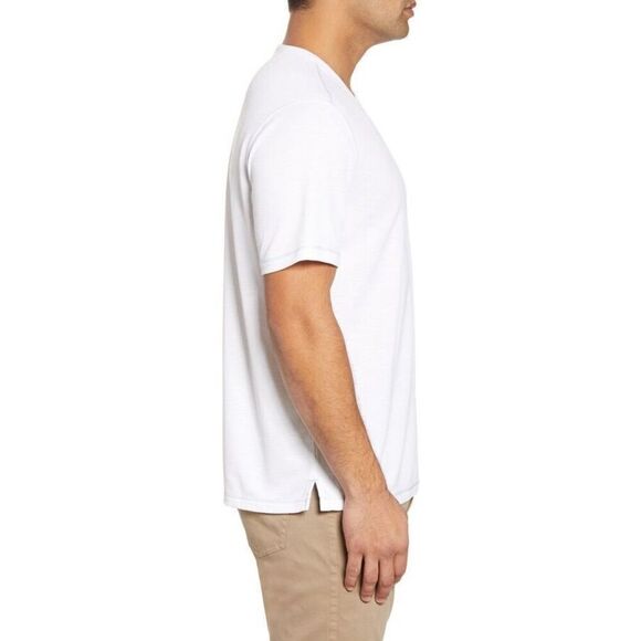 ✨Tommy Bahama Tropicool Paradise V-Neck Sz XL White T-Shirt✨ - Picture 3 of 9